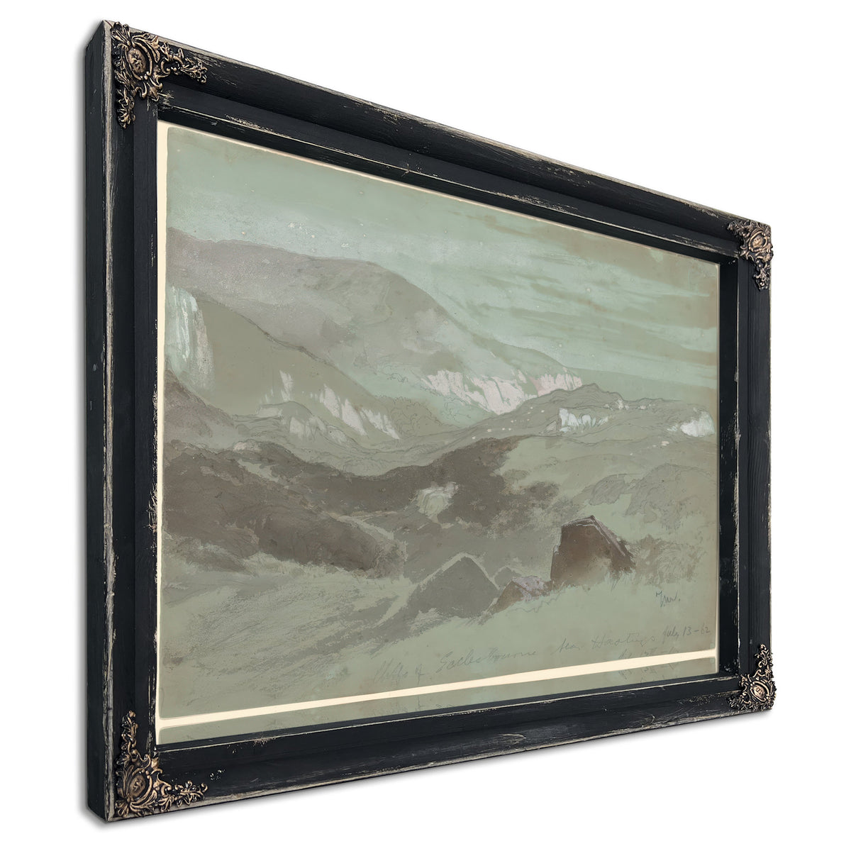 Thomas Moran Cliffs Ecclesbourne Near By Thomas Moran