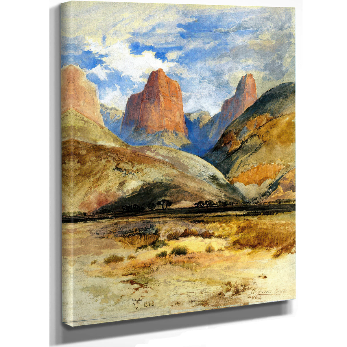 Colburns Butte South Utah By Thomas Moran