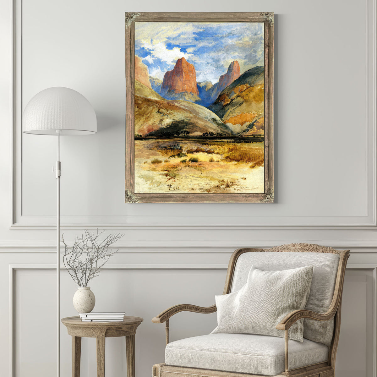 Colburns Butte South Utah By Thomas Moran