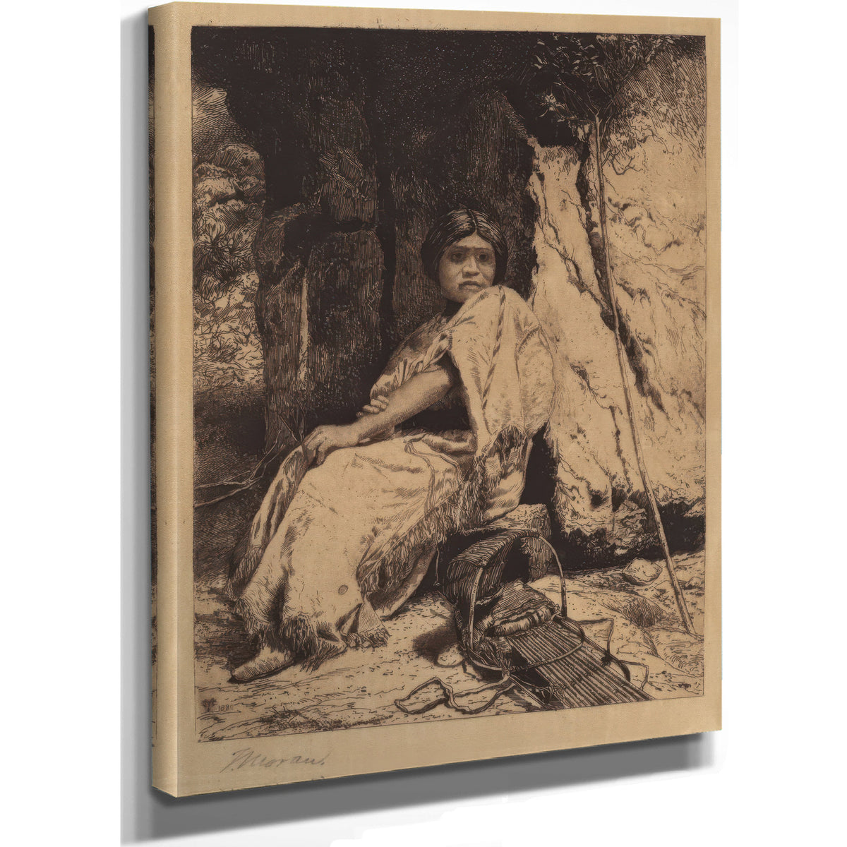 Empty Cradle 1246969 By Thomas Moran