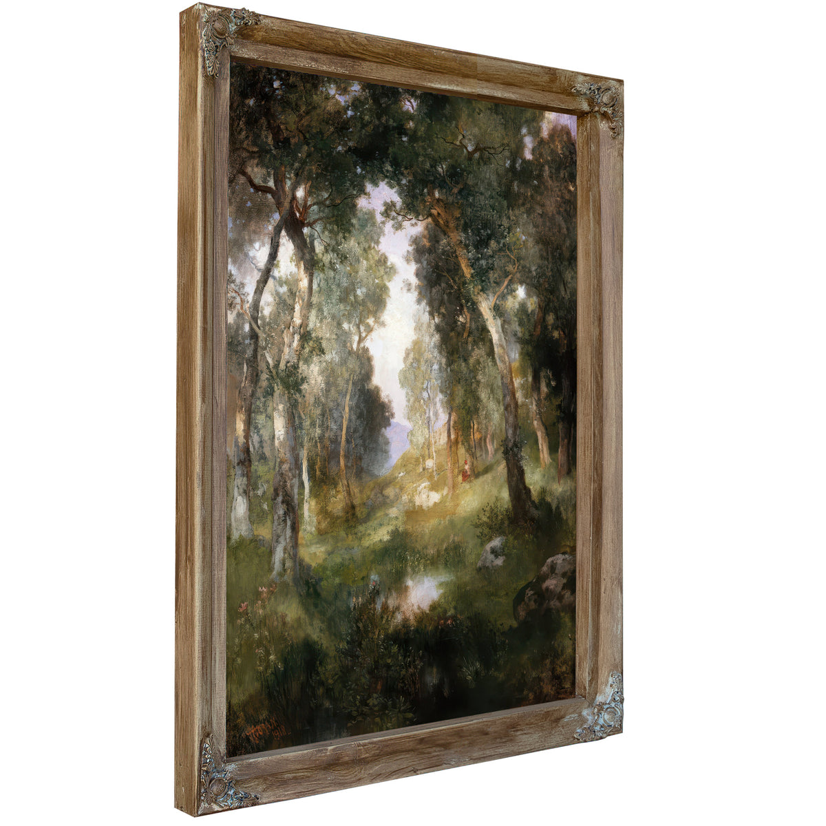 Forest Glade Santa By Thomas Moran