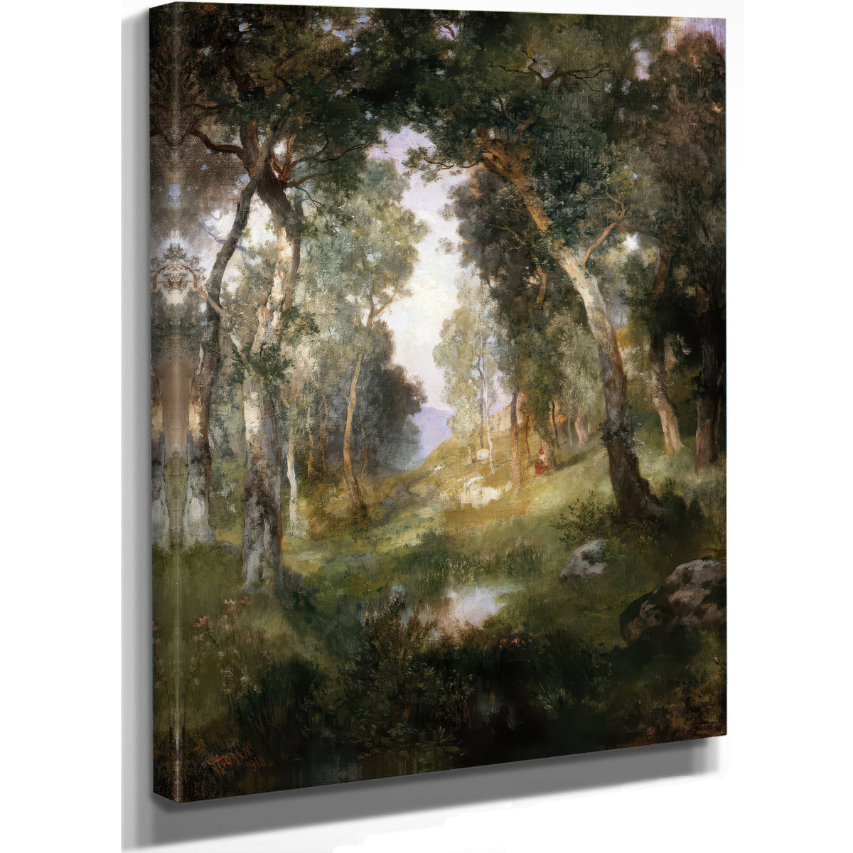 Forest Glade Santa By Thomas Moran