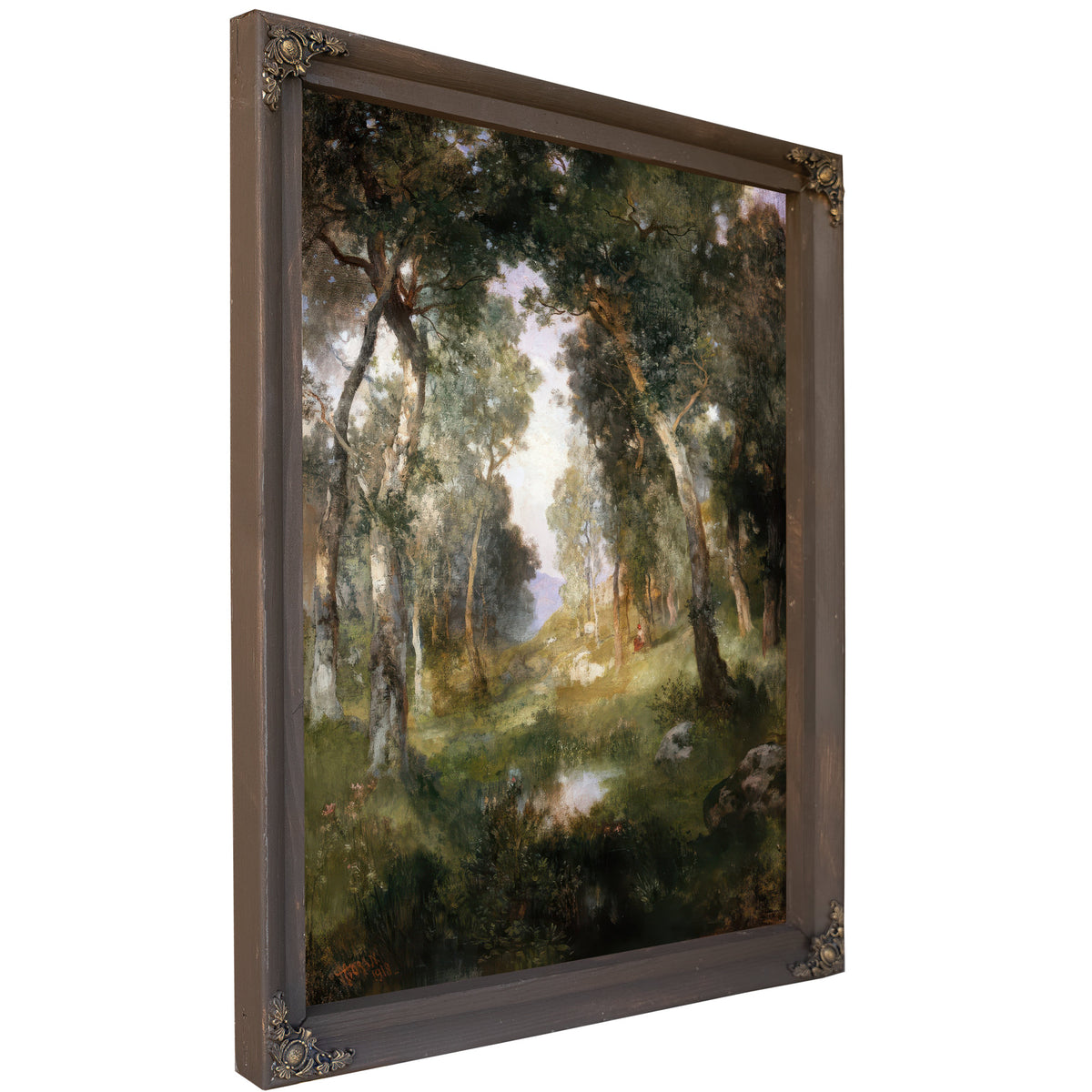 Forest Glade Santa By Thomas Moran