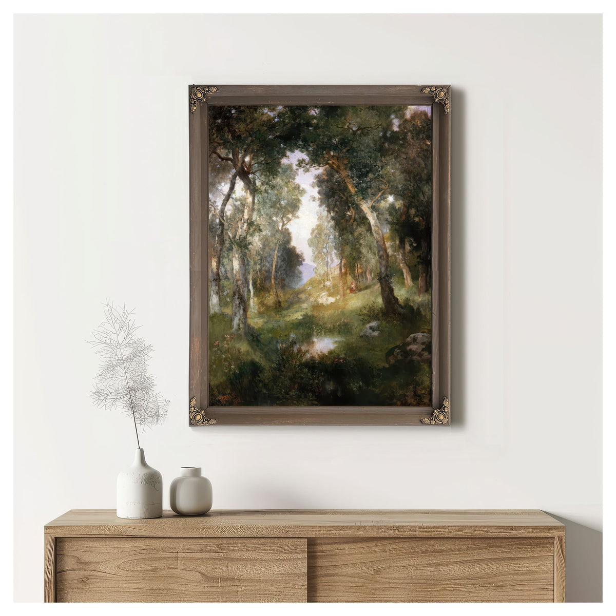 Forest Glade Santa By Thomas Moran