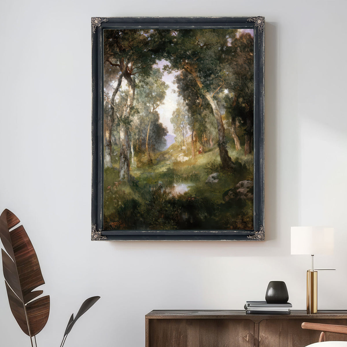 Forest Glade Santa By Thomas Moran