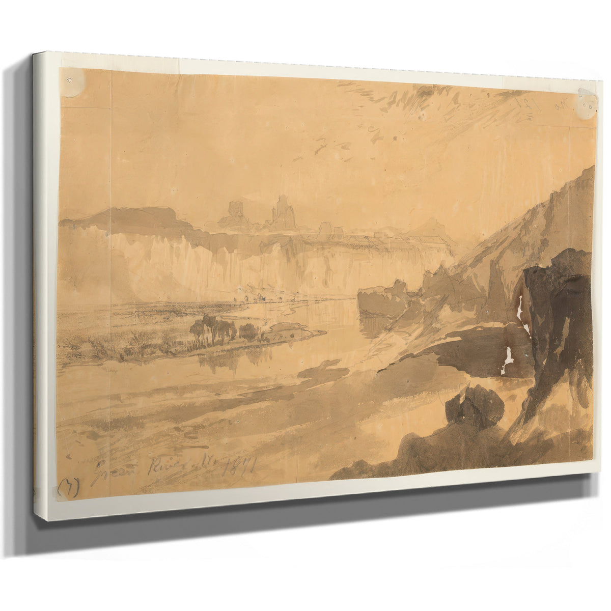 Thomas Moran Green River Wyoming By Thomas Moran