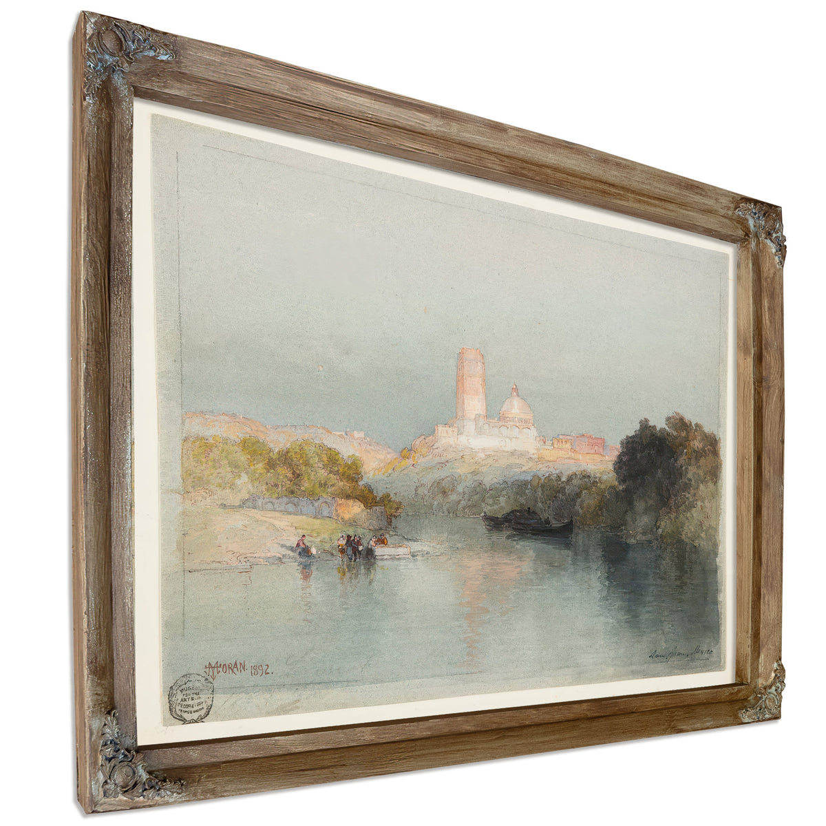 Thomas Moran Hacienda the Lerma River By Thomas Moran
