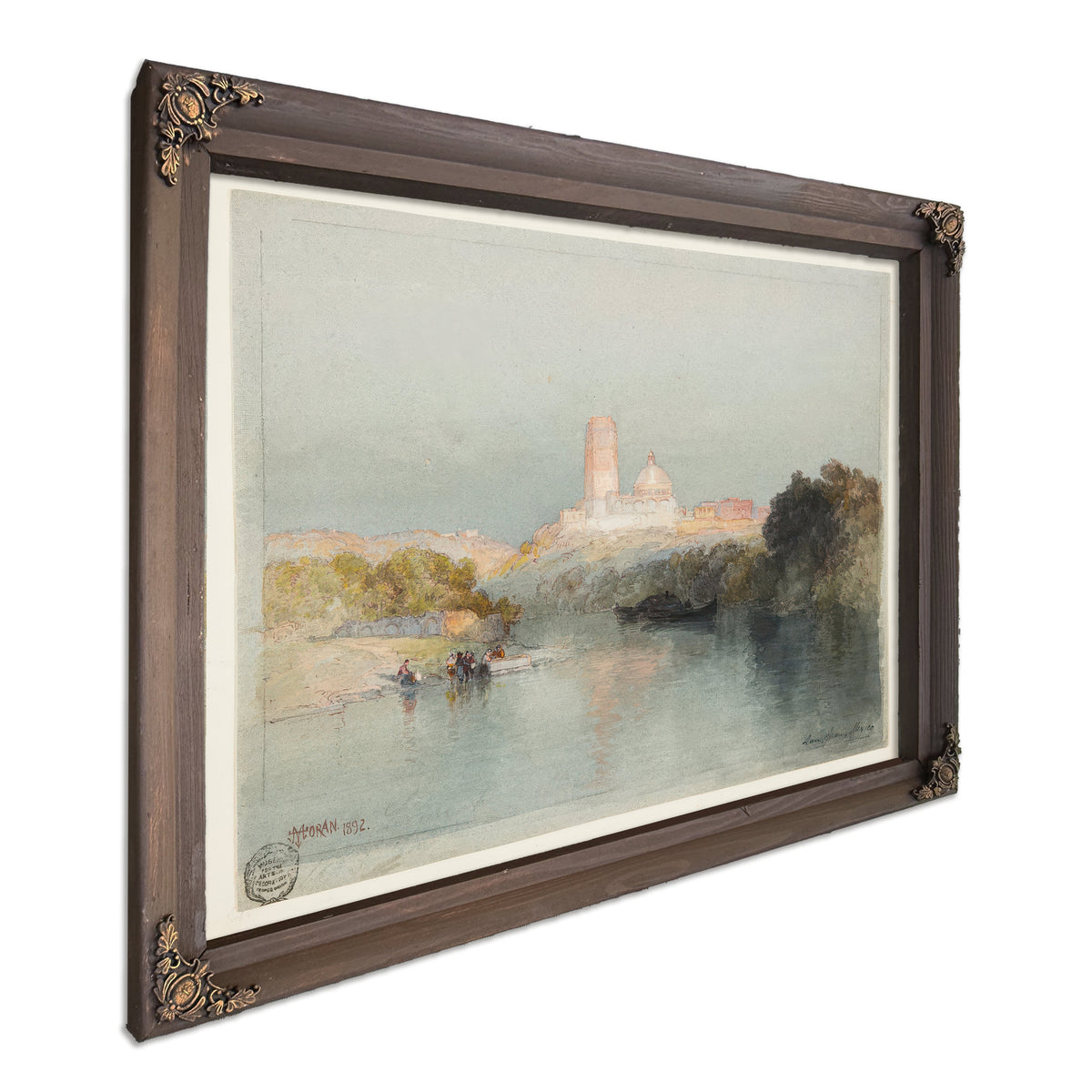Thomas Moran Hacienda the Lerma River By Thomas Moran