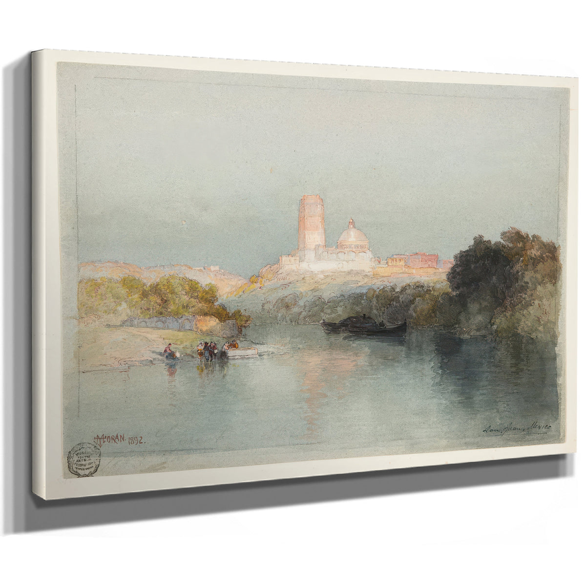Thomas Moran Hacienda the Lerma River By Thomas Moran