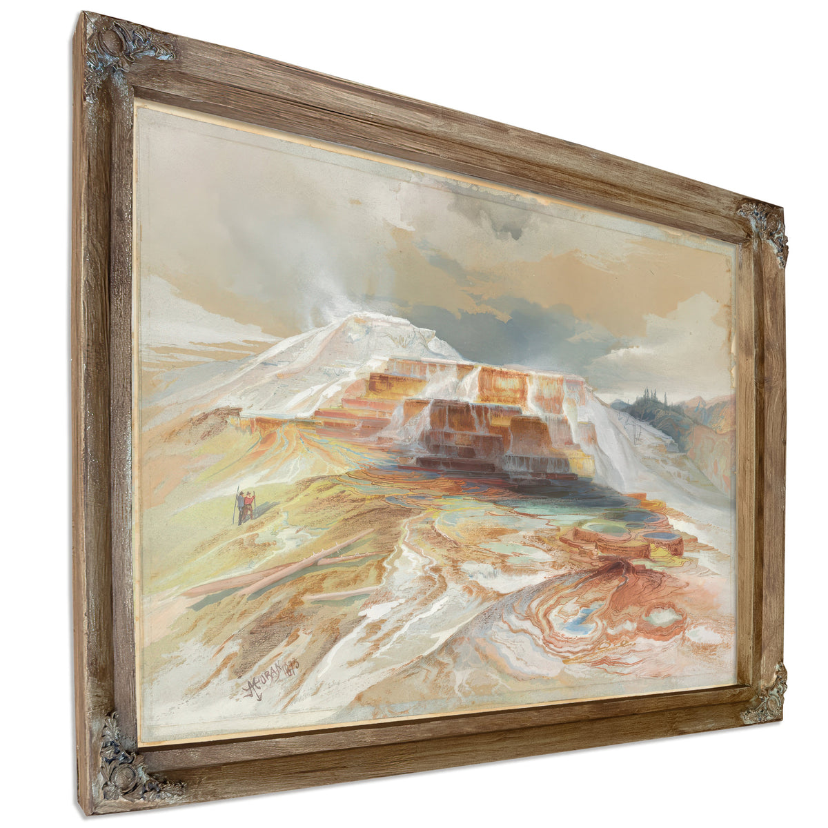 Thomas Moran Hot Springs Gardiners By Thomas Moran