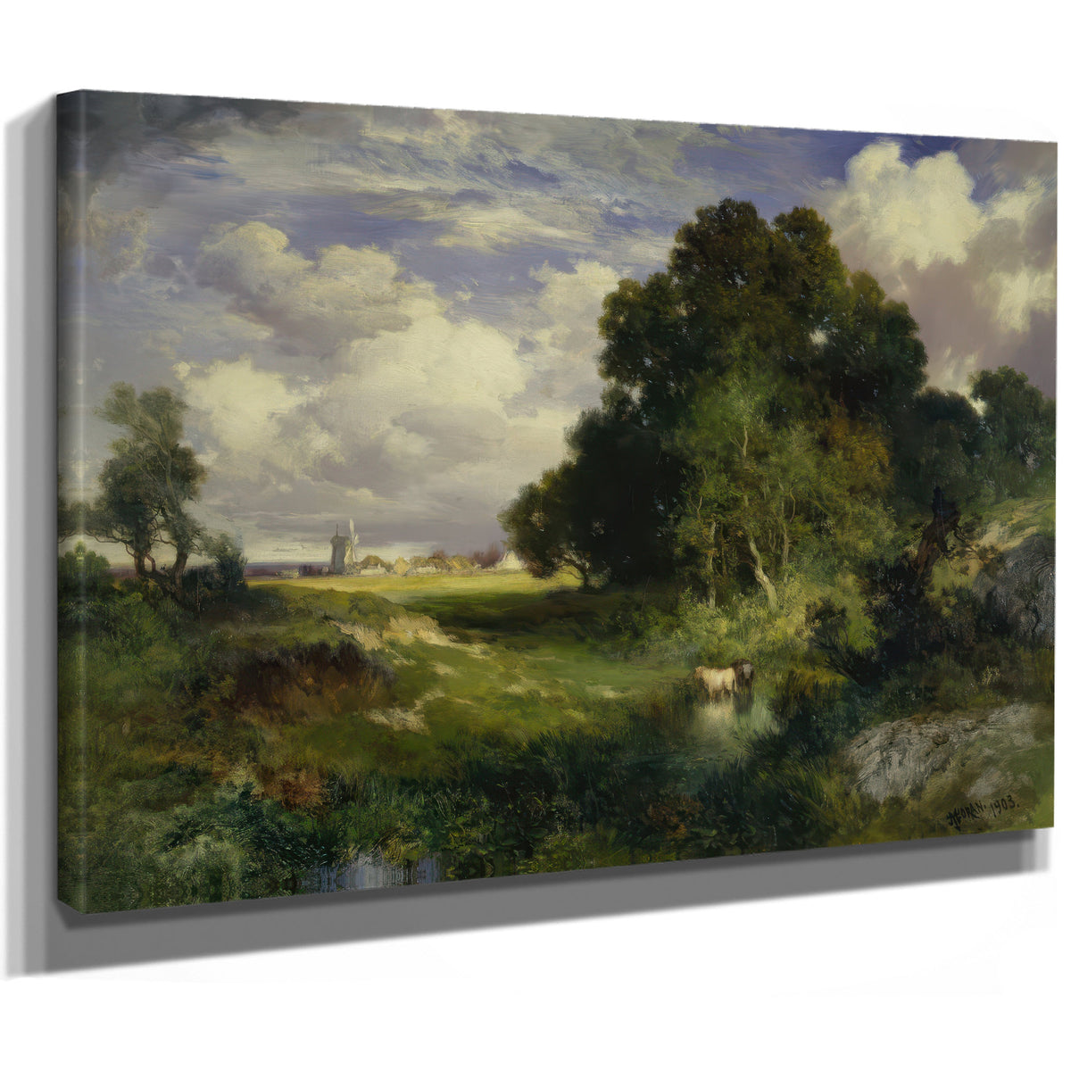 Thomas Moran Midsummer Day East By Thomas Moran