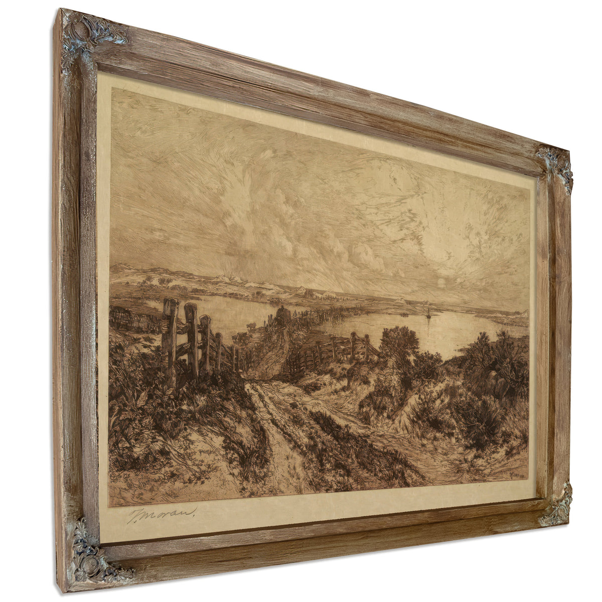 Thomas Moran Morning Hook Pond East By Thomas Moran