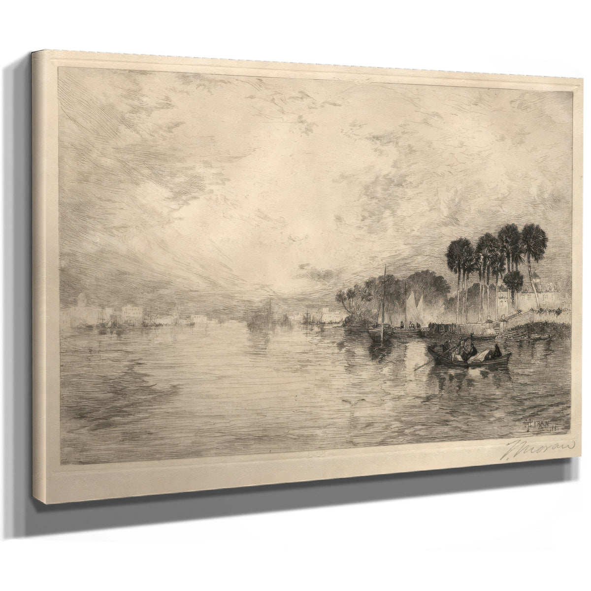 Thomas Moran Morning the St Johns By Thomas Moran