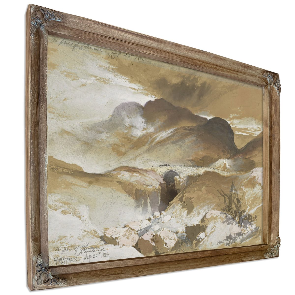 Thomas Moran Pass Glencoe Scotland By Thomas Moran