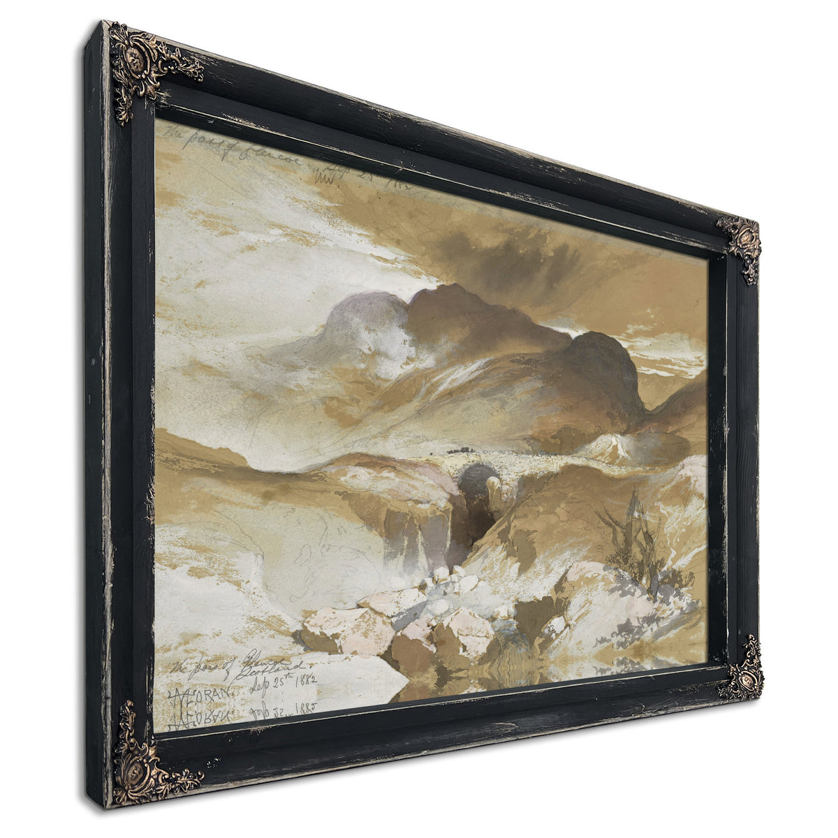 Thomas Moran Pass Glencoe Scotland By Thomas Moran