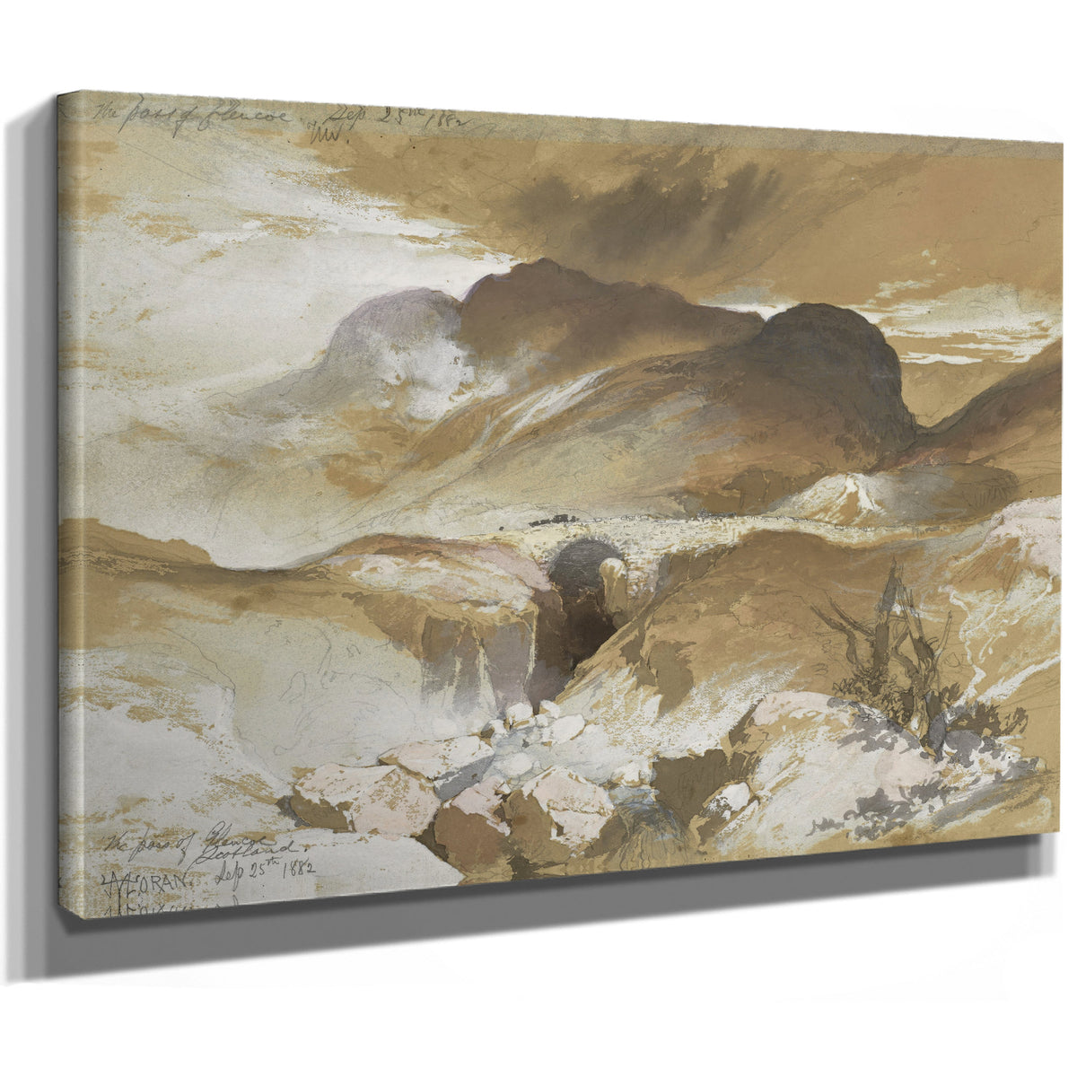 Thomas Moran Pass Glencoe Scotland By Thomas Moran