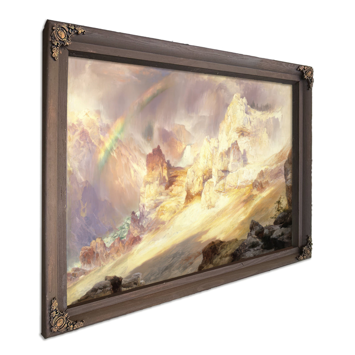 Thomas Moran Rainbow Over Grand Canyon By Thomas Moran
