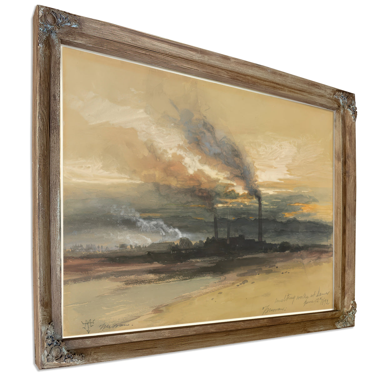 Thomas Moran Smelting Works Denver 02 By Thomas Moran