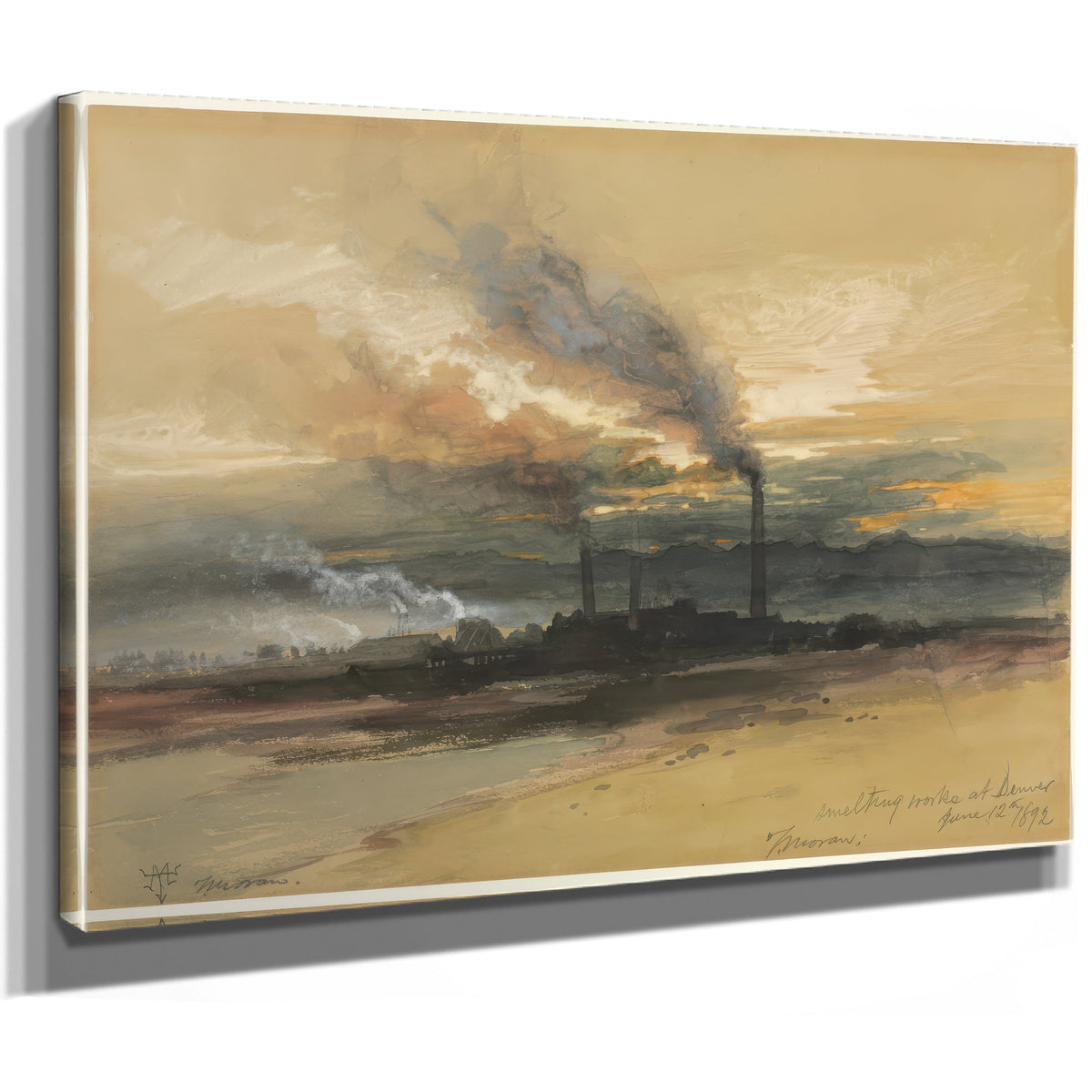Thomas Moran Smelting Works Denver 02 By Thomas Moran