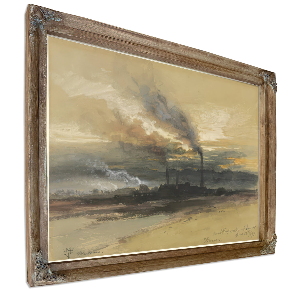 Thomas Moran Smelting Works Denver By Thomas Moran