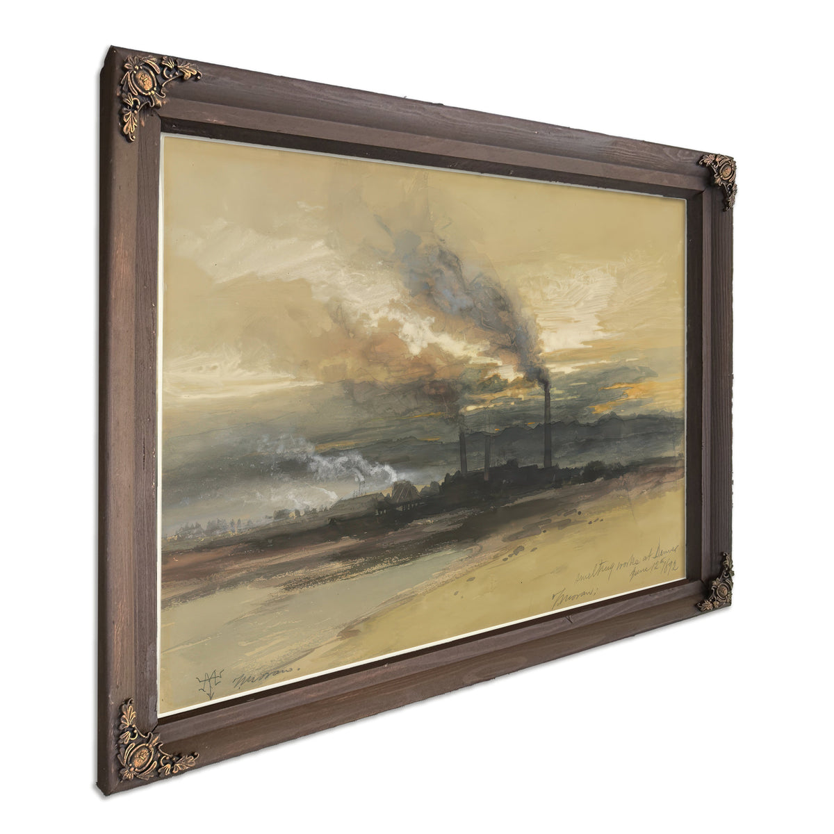 Thomas Moran Smelting Works Denver By Thomas Moran