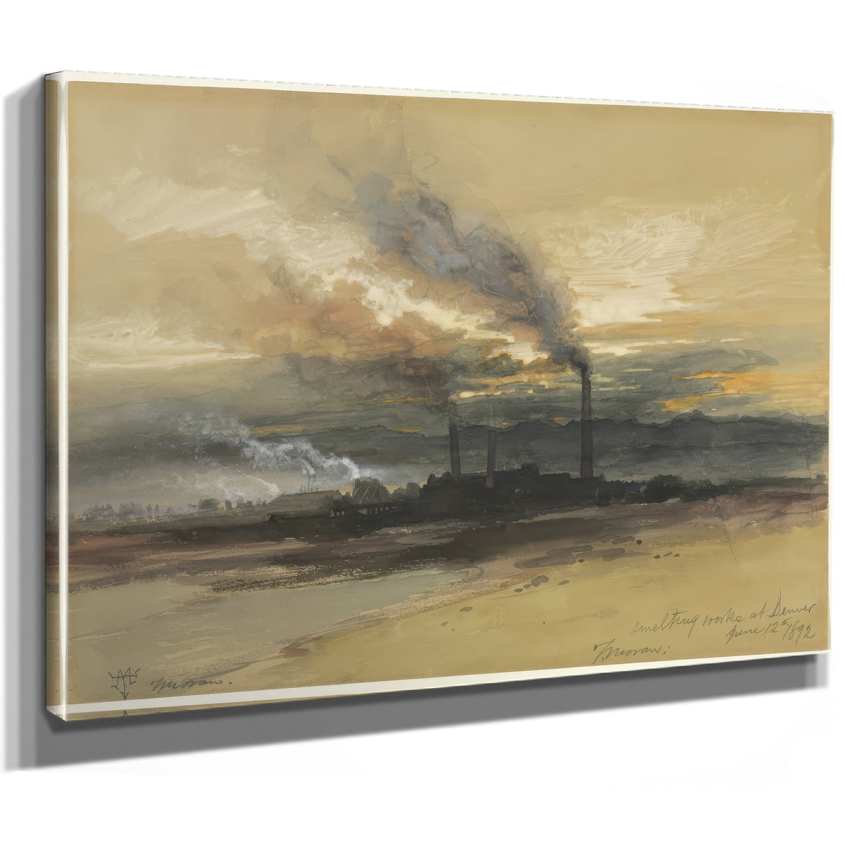 Thomas Moran Smelting Works Denver By Thomas Moran