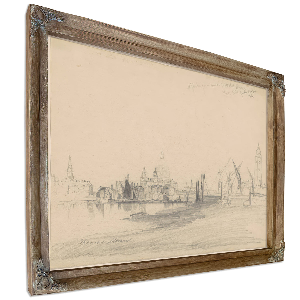 Thomas Moran St Pauls Under Waterloo By Thomas Moran