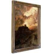Sunset Pueblo Del Walpe By Thomas Moran