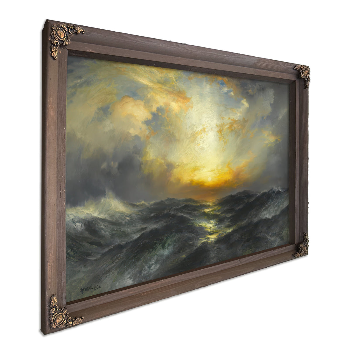 Thomas Moran Sunset Sea 1906 590626 By Thomas Moran