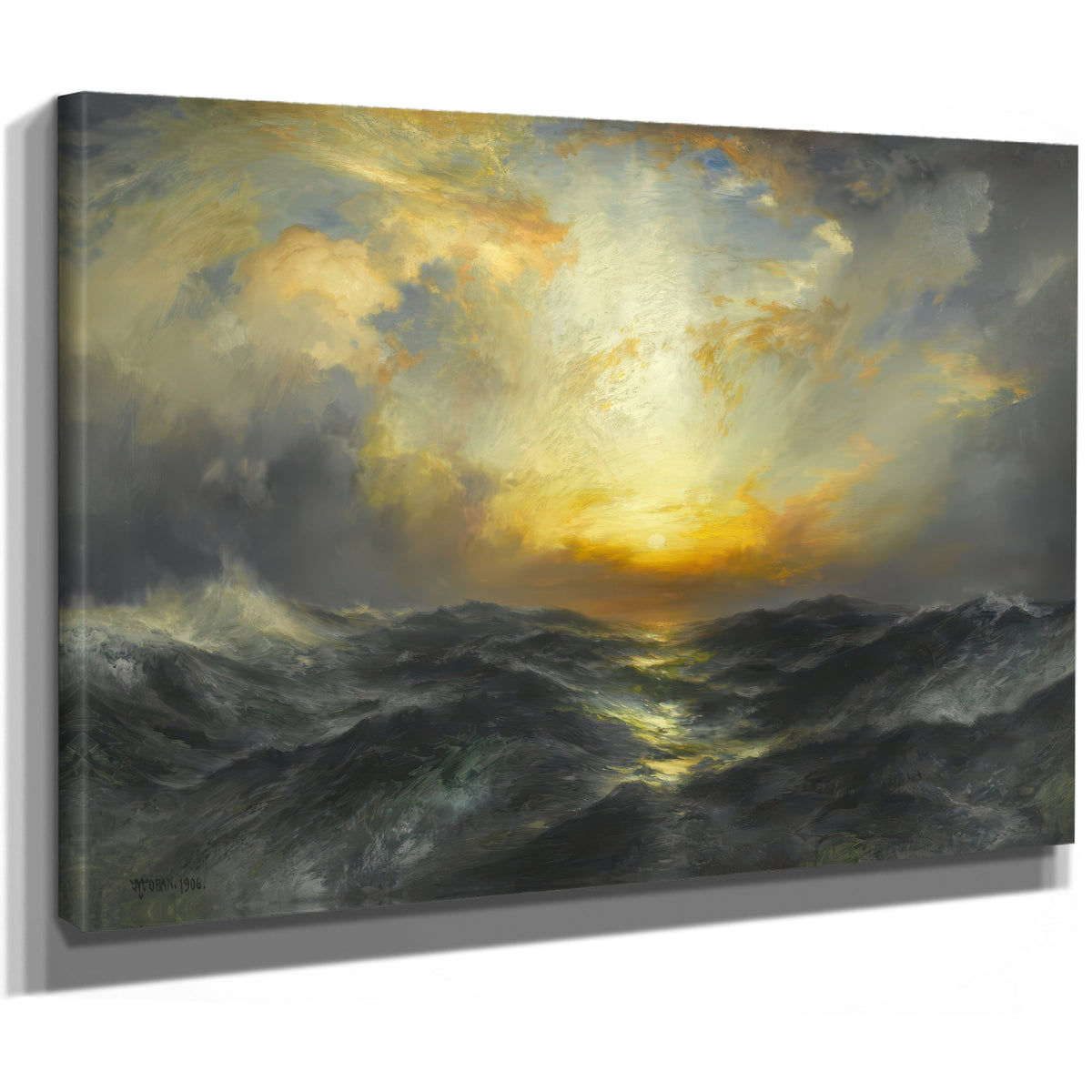Thomas Moran Sunset Sea 1906 590626 By Thomas Moran