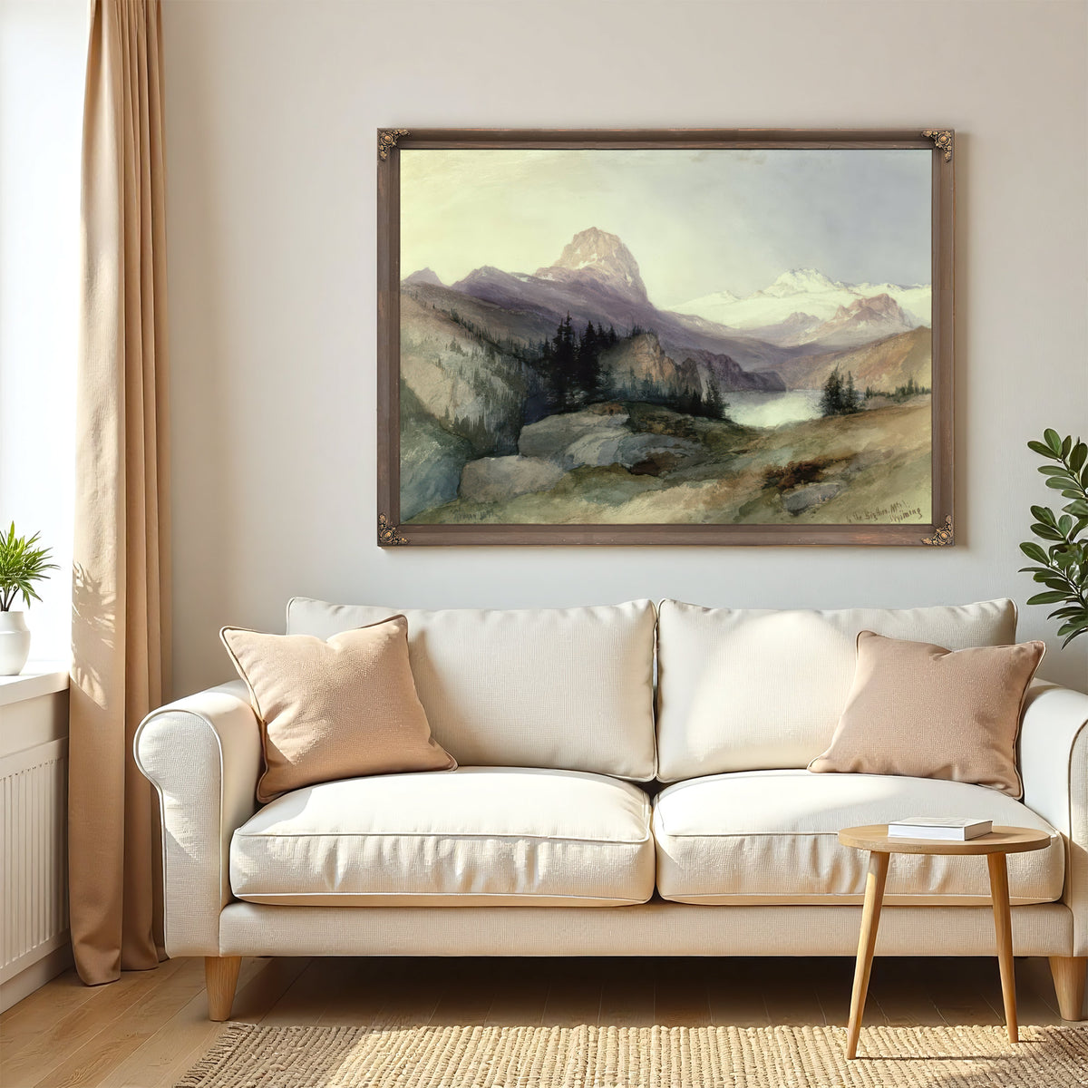 Thomas Moran the Bighorn Mountains By Thomas Moran