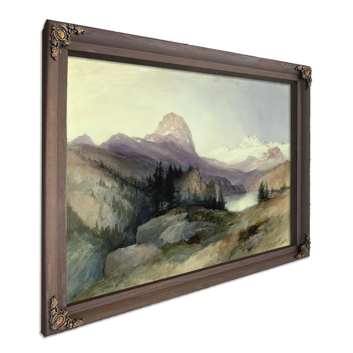 Thomas Moran the Bighorn Mountains By Thomas Moran