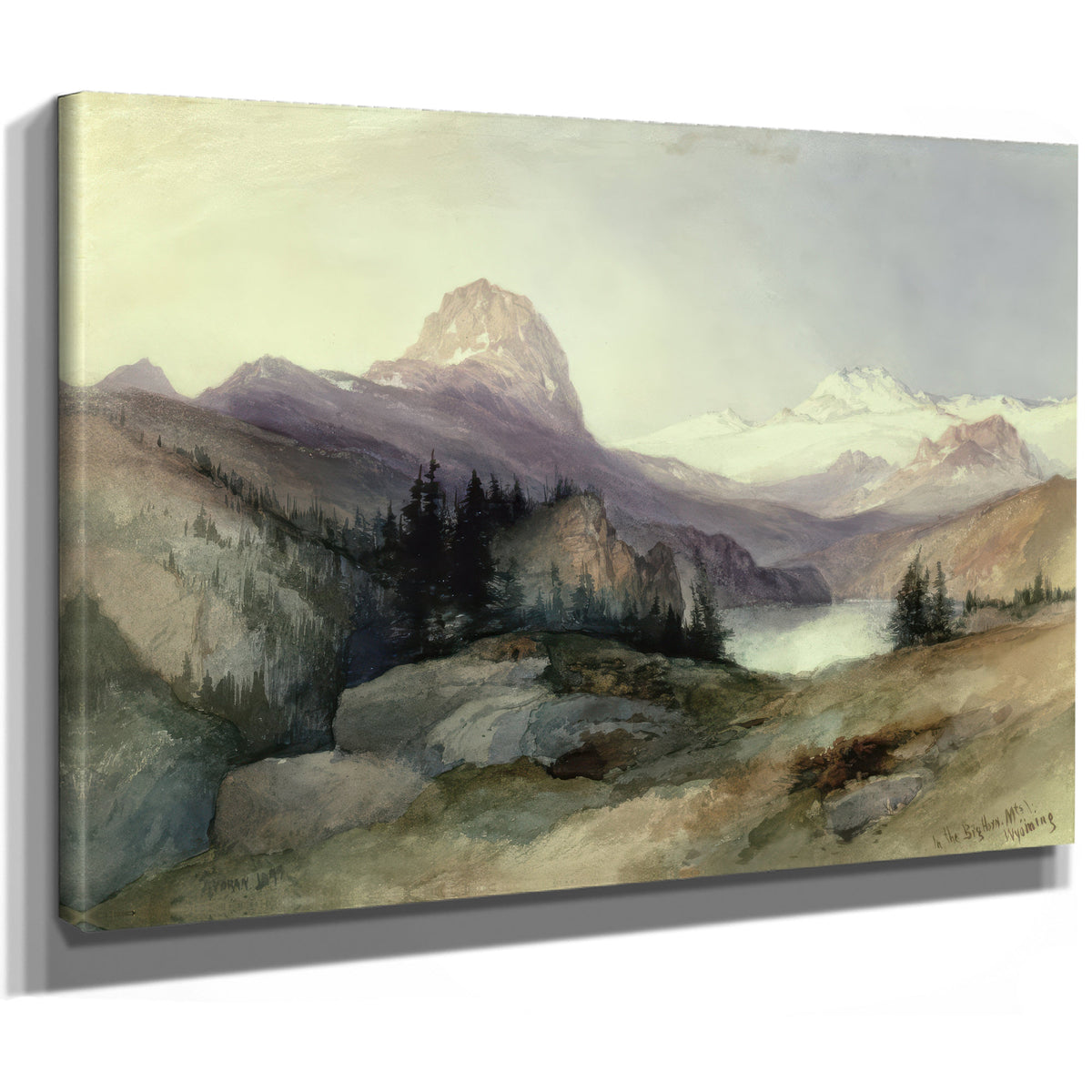 Thomas Moran the Bighorn Mountains By Thomas Moran