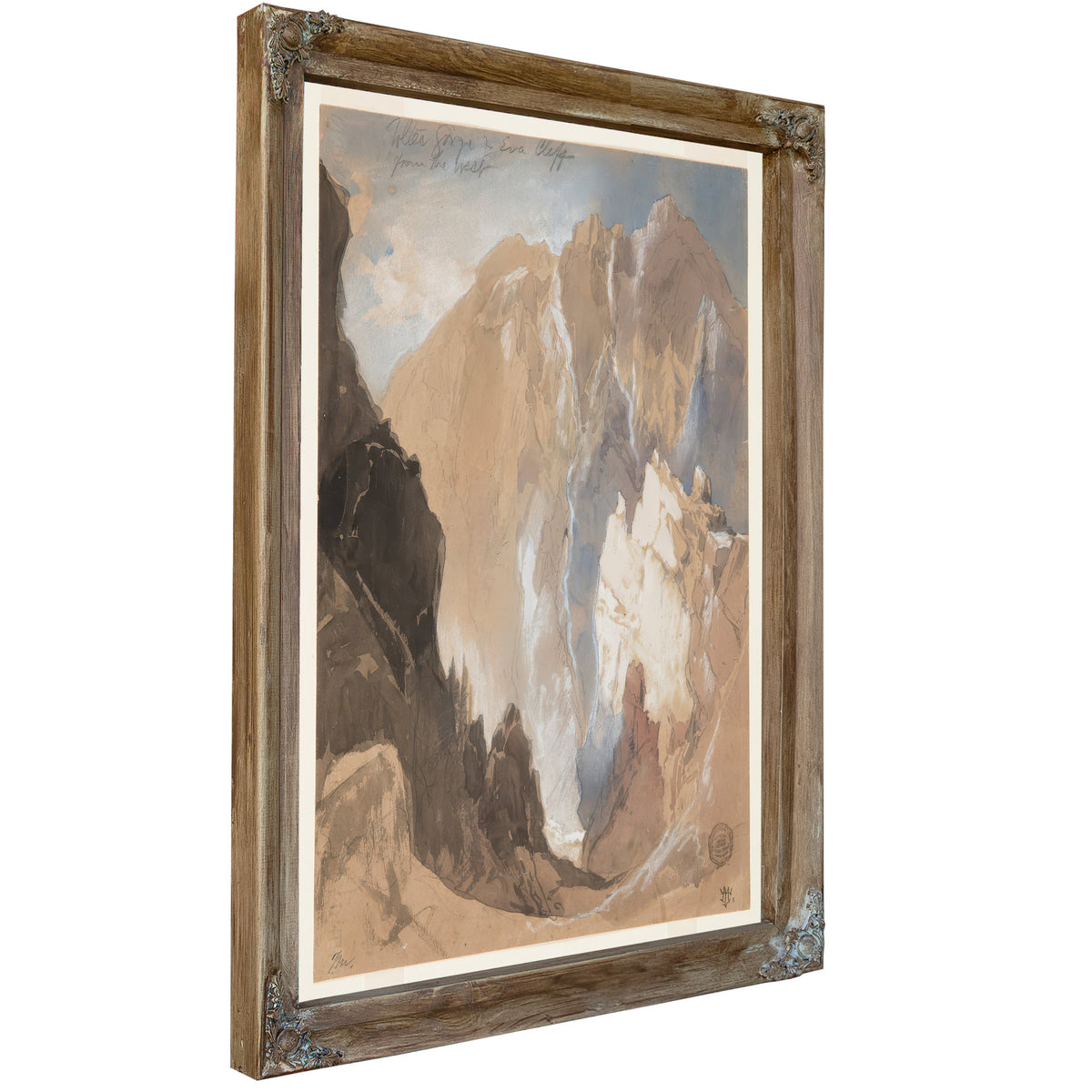 Toltec Gorge Eva Cliff By Thomas Moran