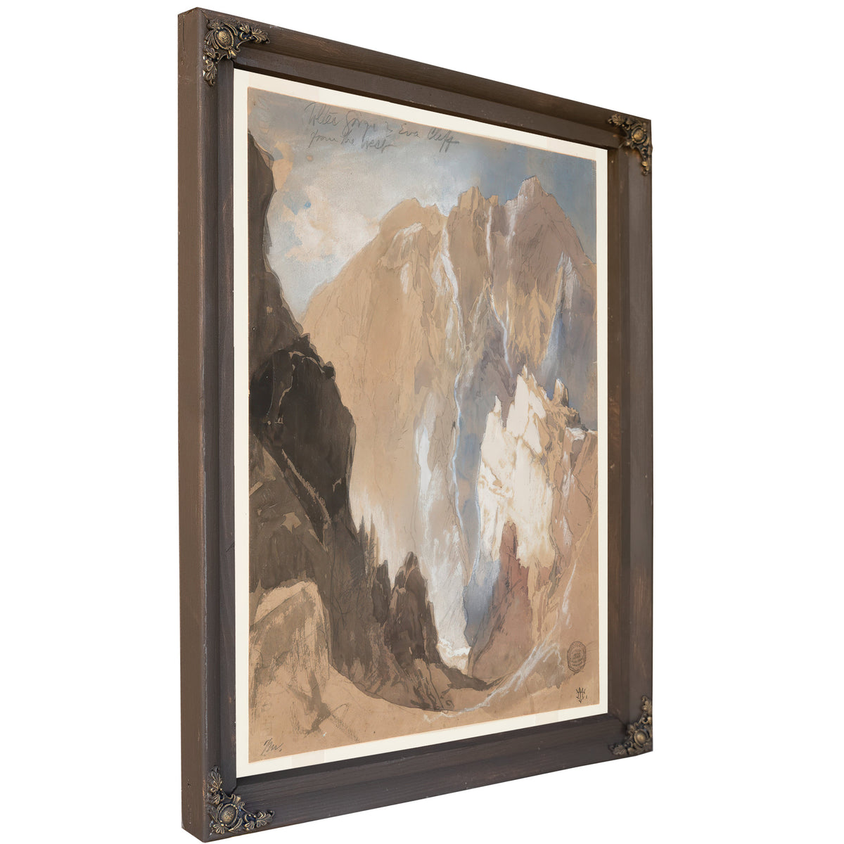 Toltec Gorge Eva Cliff By Thomas Moran