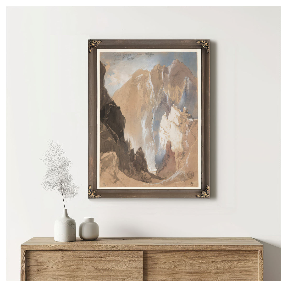 Toltec Gorge Eva Cliff By Thomas Moran