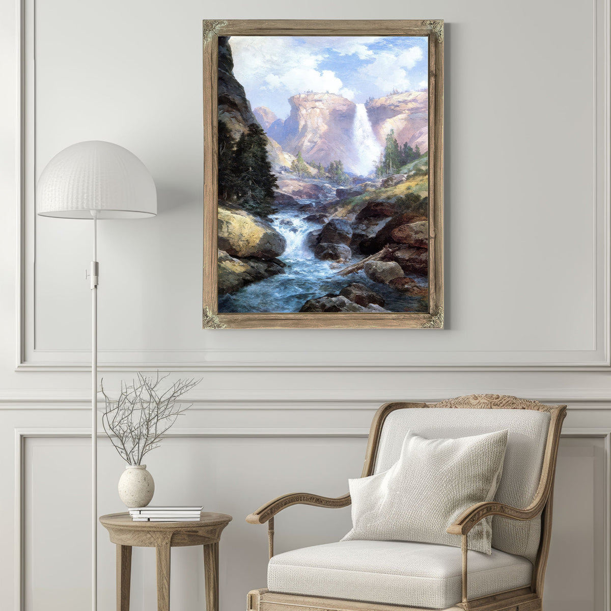 Under Red Wall Grand By Thomas Moran