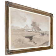 Thomas Moran Waterhole the Desert Utah By Thomas Moran