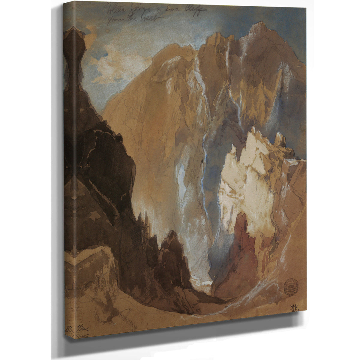 Toltec Gorge Eva Cliff the West 02 By Thomas Moran