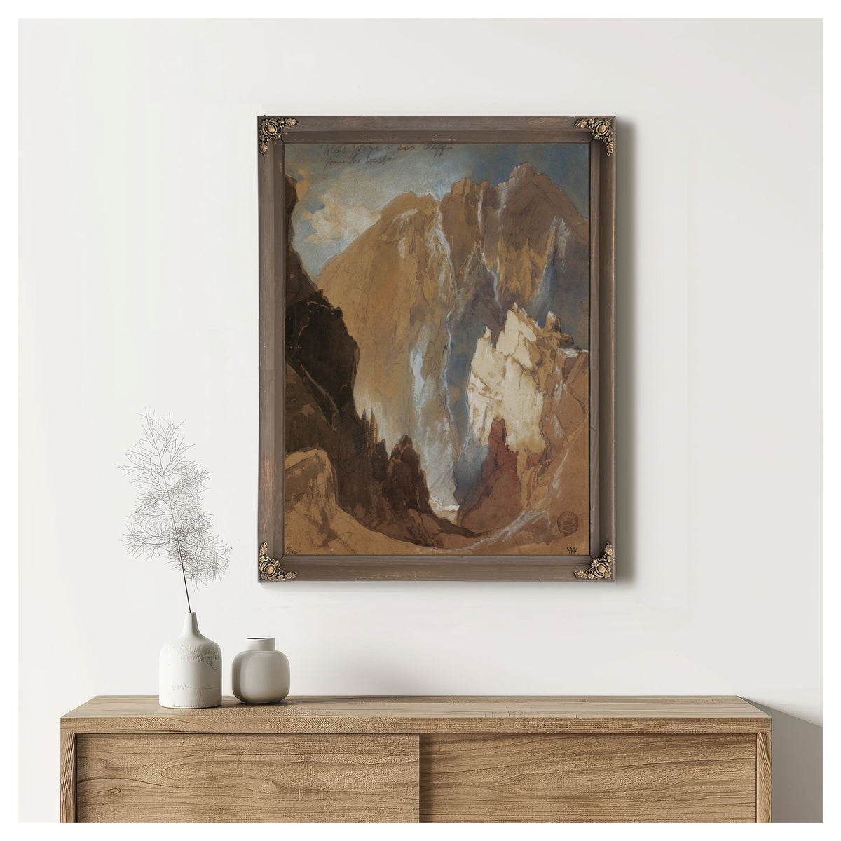 Toltec Gorge Eva Cliff the West 02 By Thomas Moran