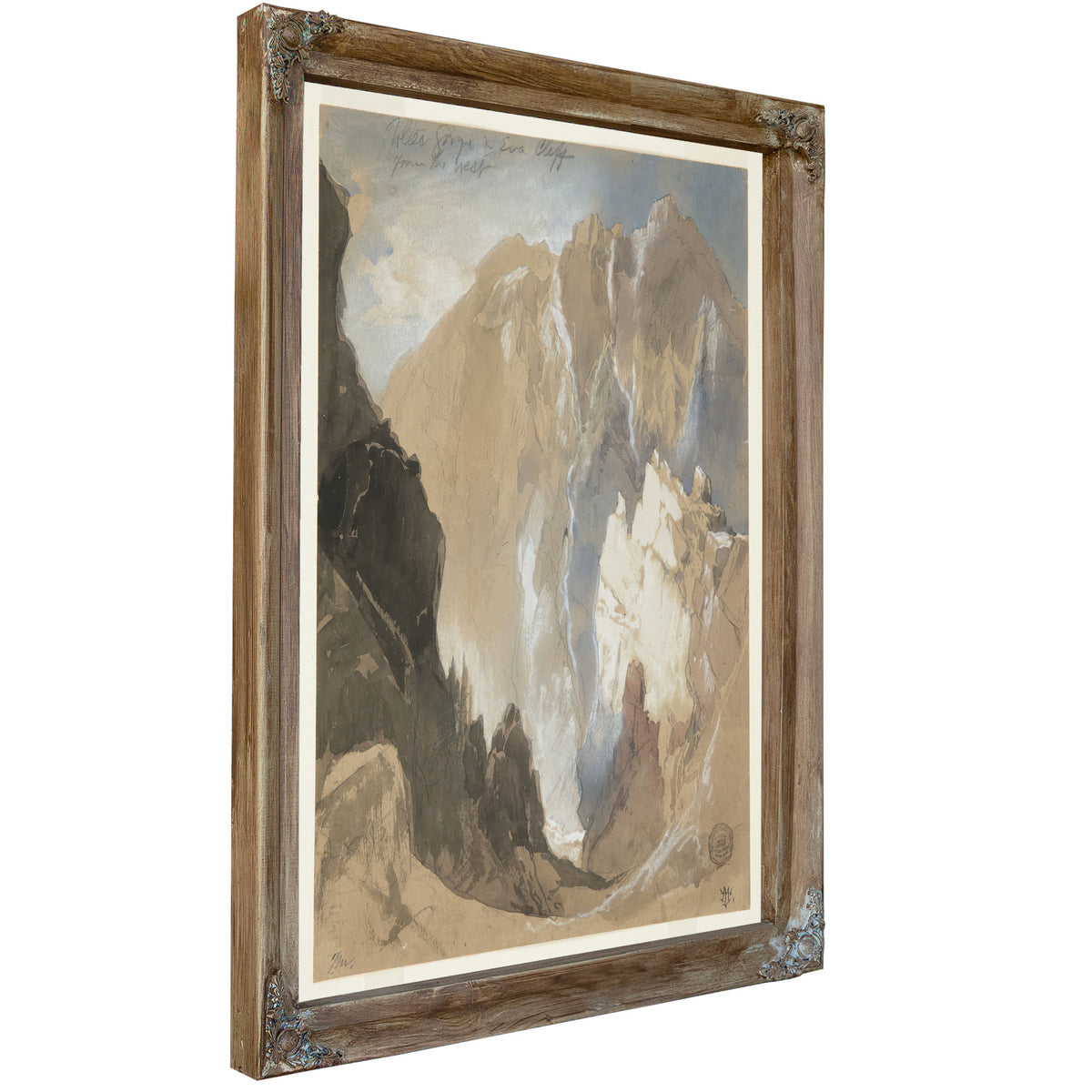 Toltec Gorge Eva Cliff the West By Thomas Moran