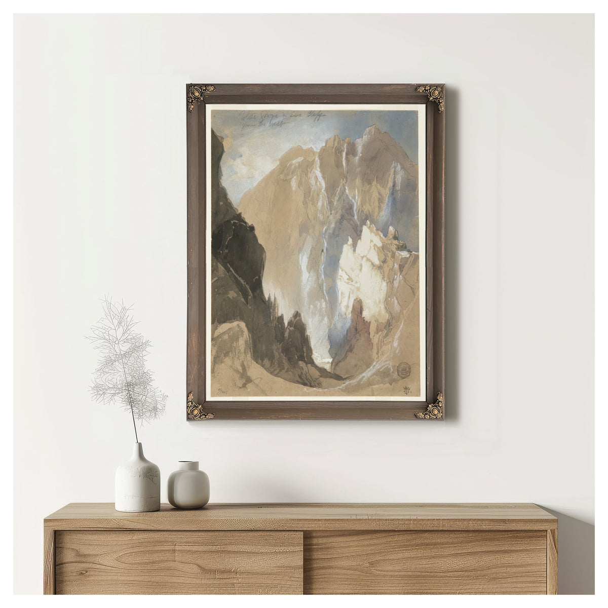 Toltec Gorge Eva Cliff the West By Thomas Moran
