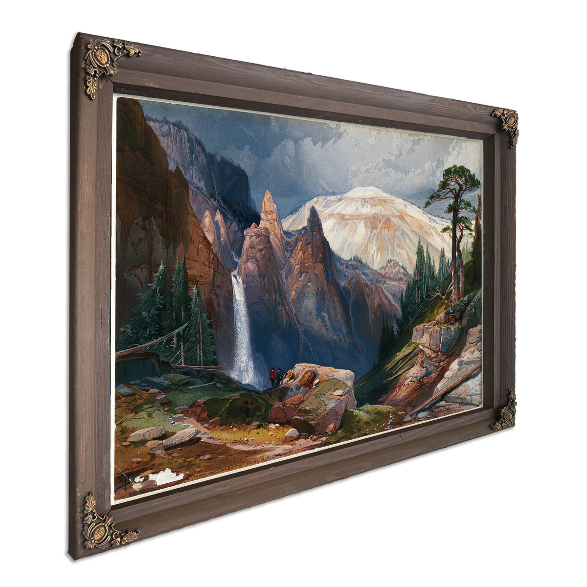 Tower Falls Sulphur Mountain 03 By Thomas Moran