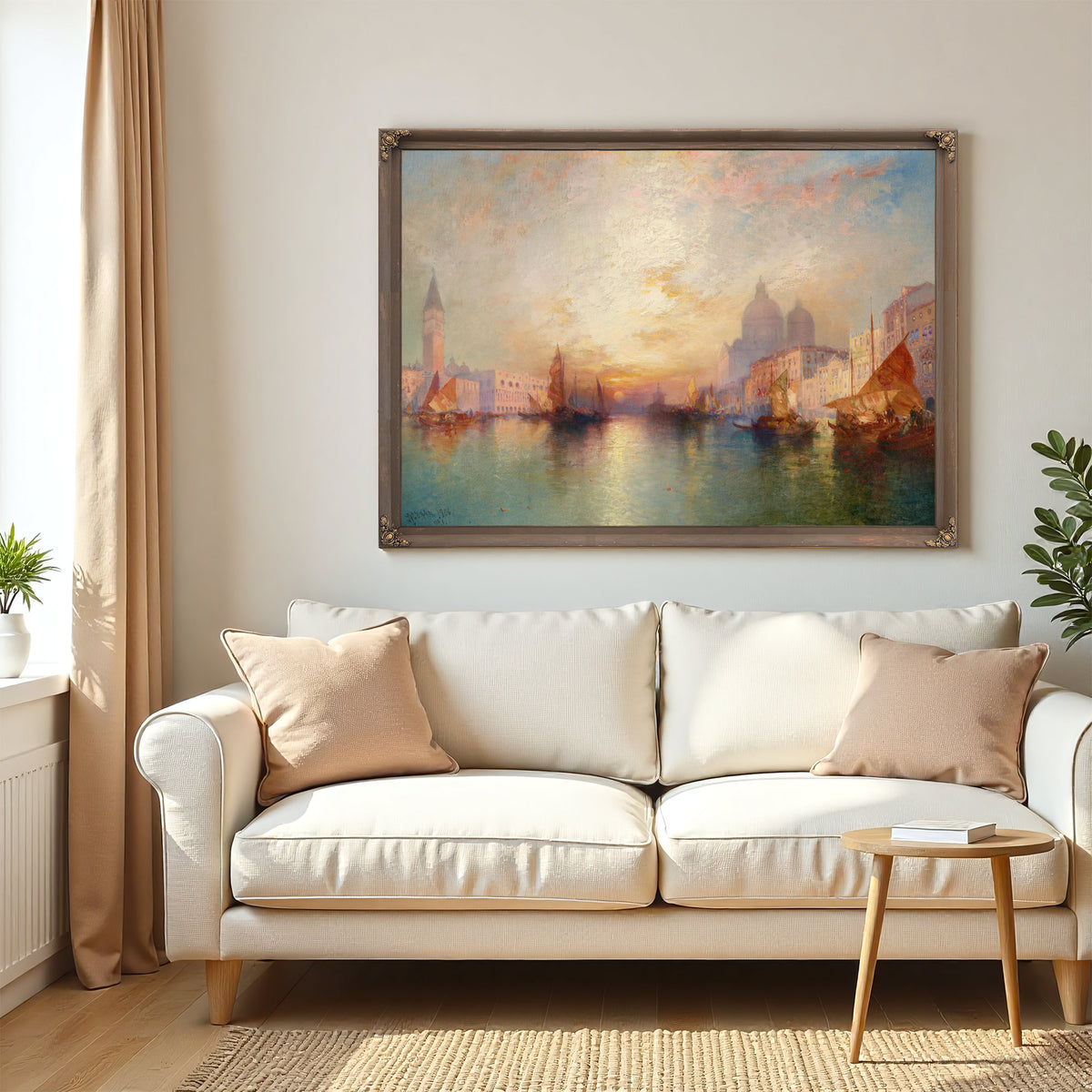 Venice Grand Canal Sunset 02 By Thomas Moran