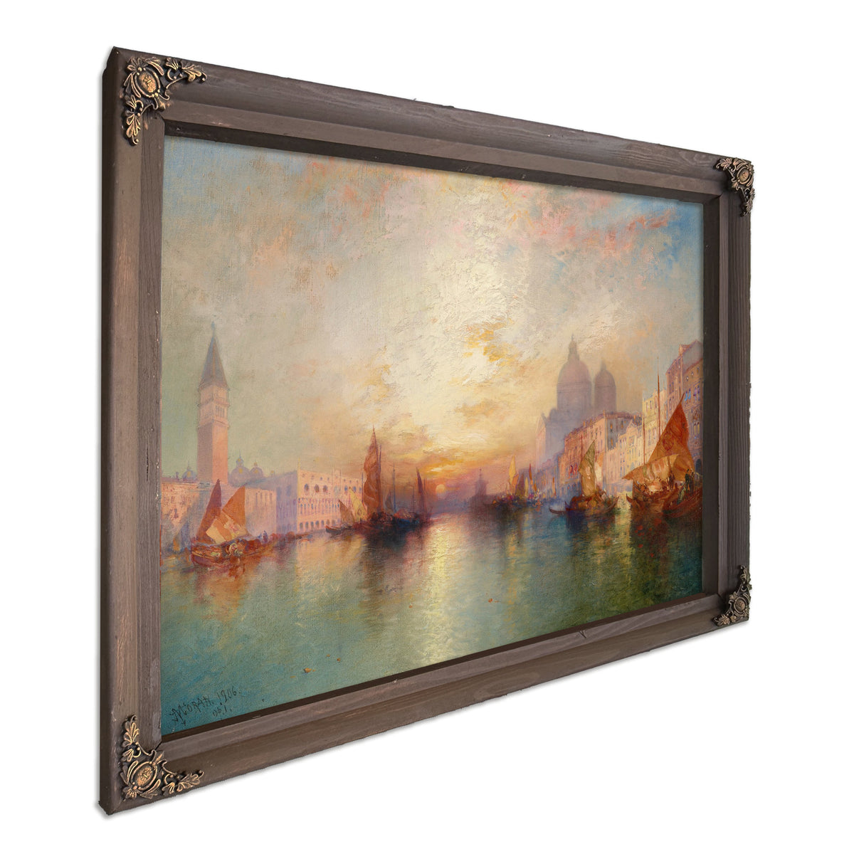 Venice Grand Canal Sunset 02 By Thomas Moran