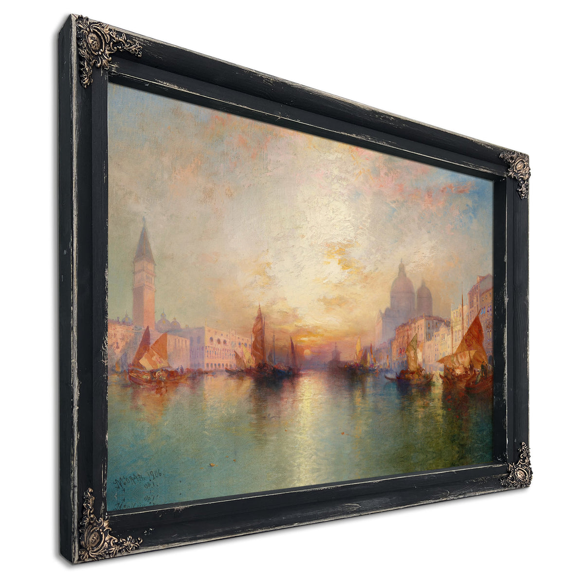 Venice Grand Canal Sunset 02 By Thomas Moran