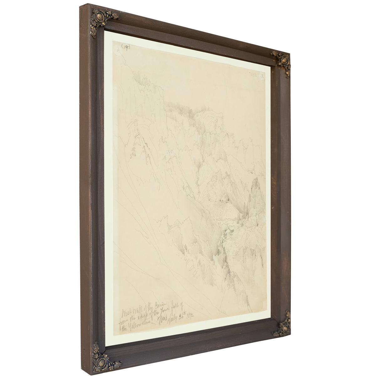 West Wall the Canyon Yellowstone 0002 By Thomas Moran