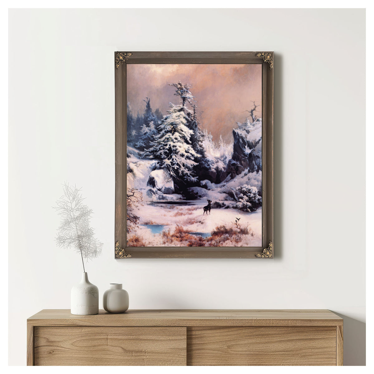 Winter the Rockies By Thomas Moran
