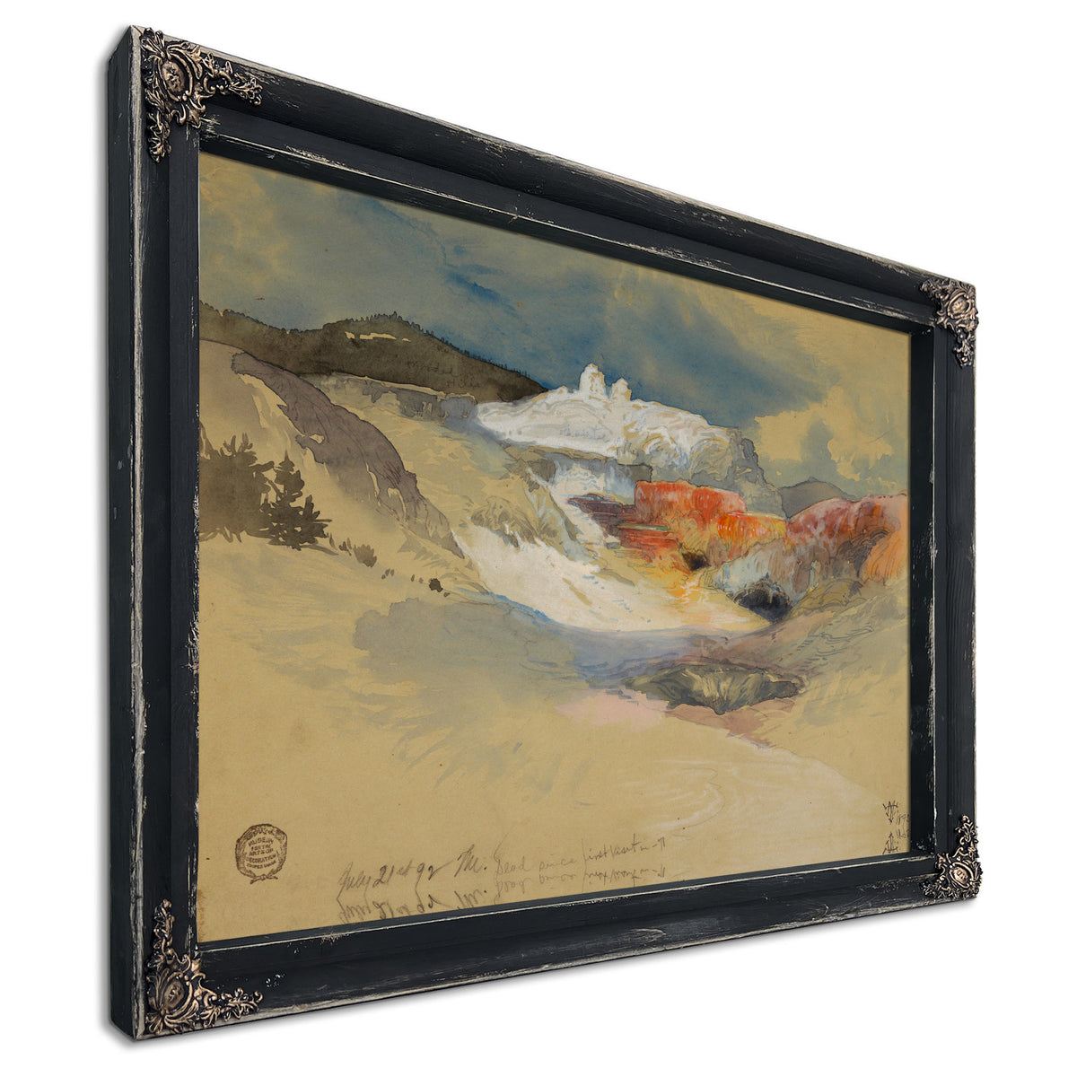 Yellowstone Hot Springs 02 By Thomas Moran