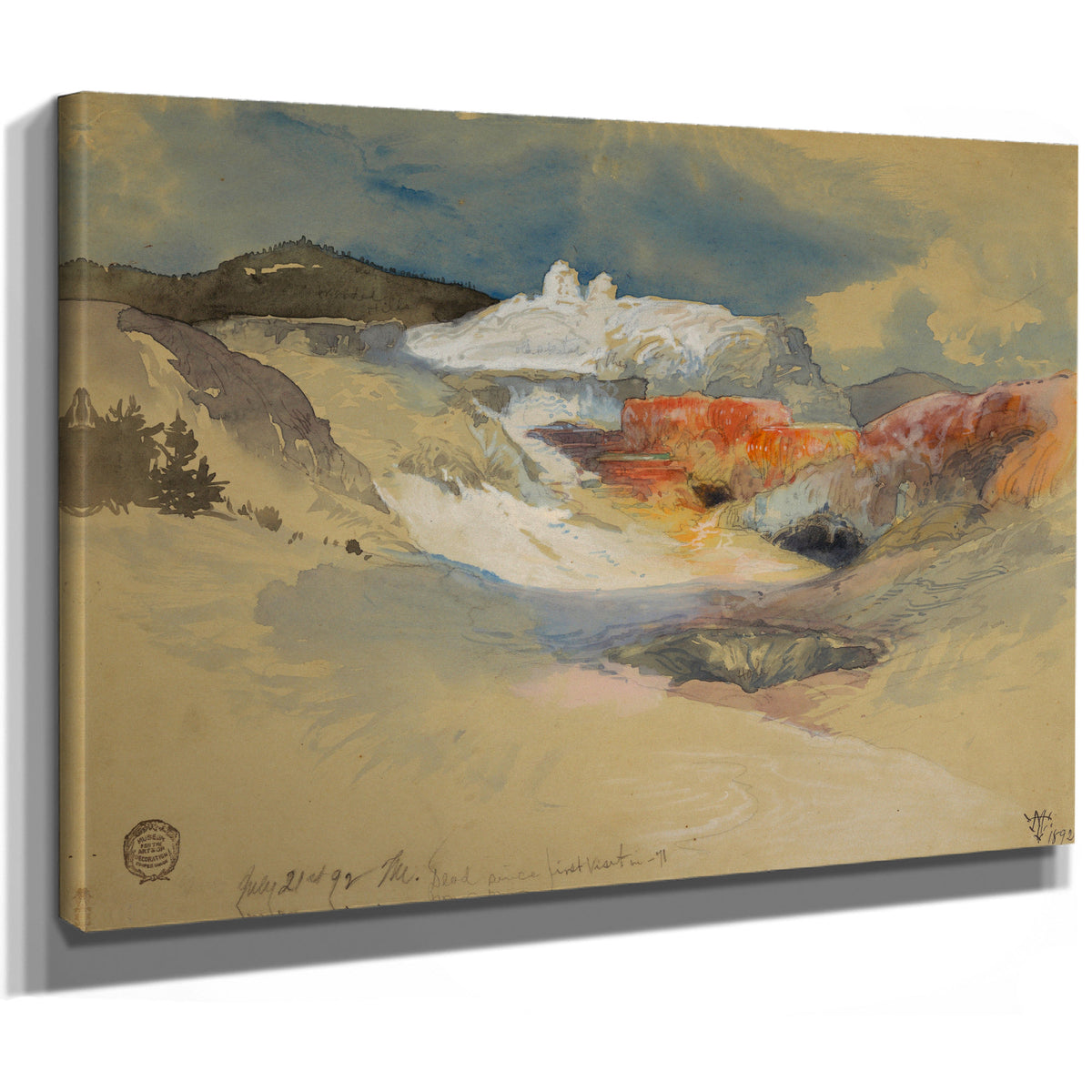 Yellowstone Hot Springs 02 By Thomas Moran